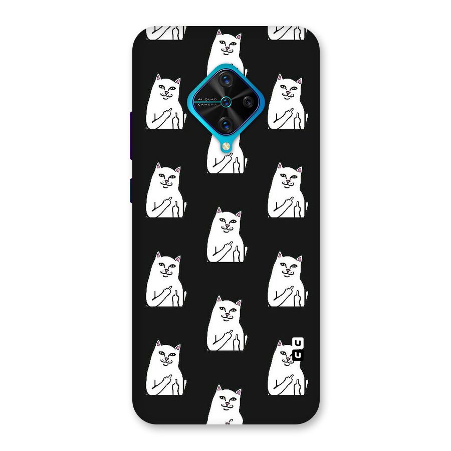 Chill Cat Pattern Back Case for Vivo S1 Pro
