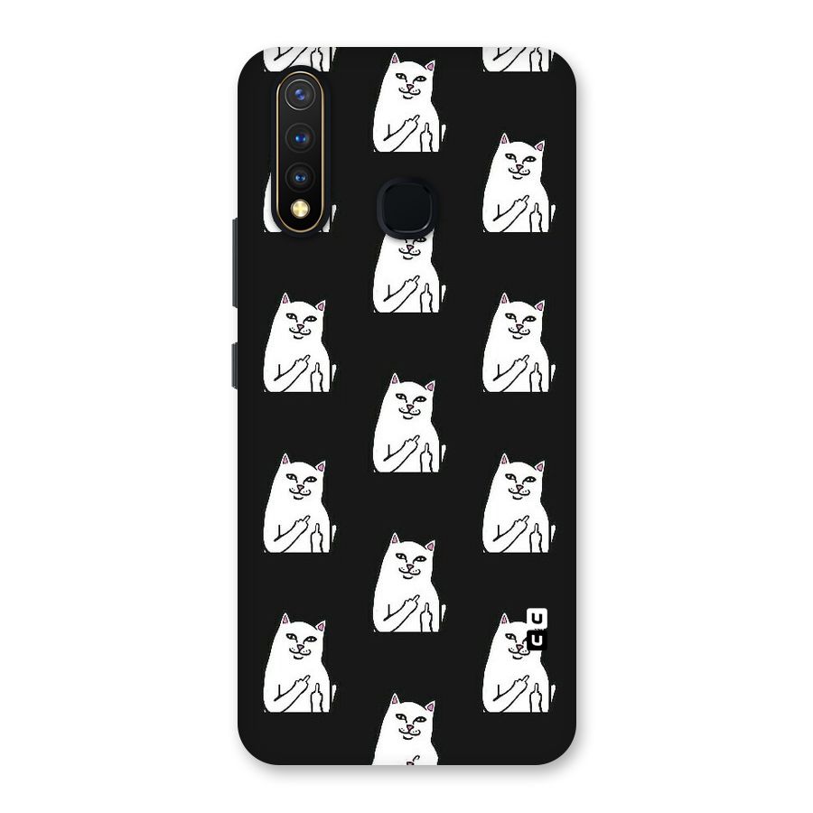 Chill Cat Pattern Back Case for Vivo U20