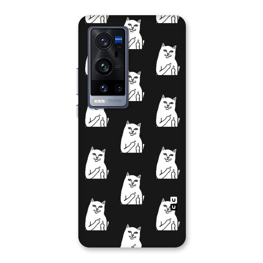 Chill Cat Pattern Back Case for Vivo X60 Pro Plus