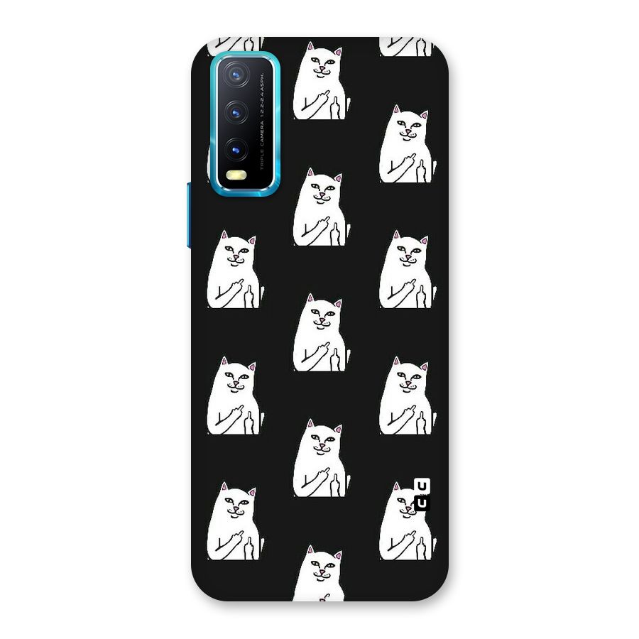 Chill Cat Pattern Back Case for Vivo Y20A