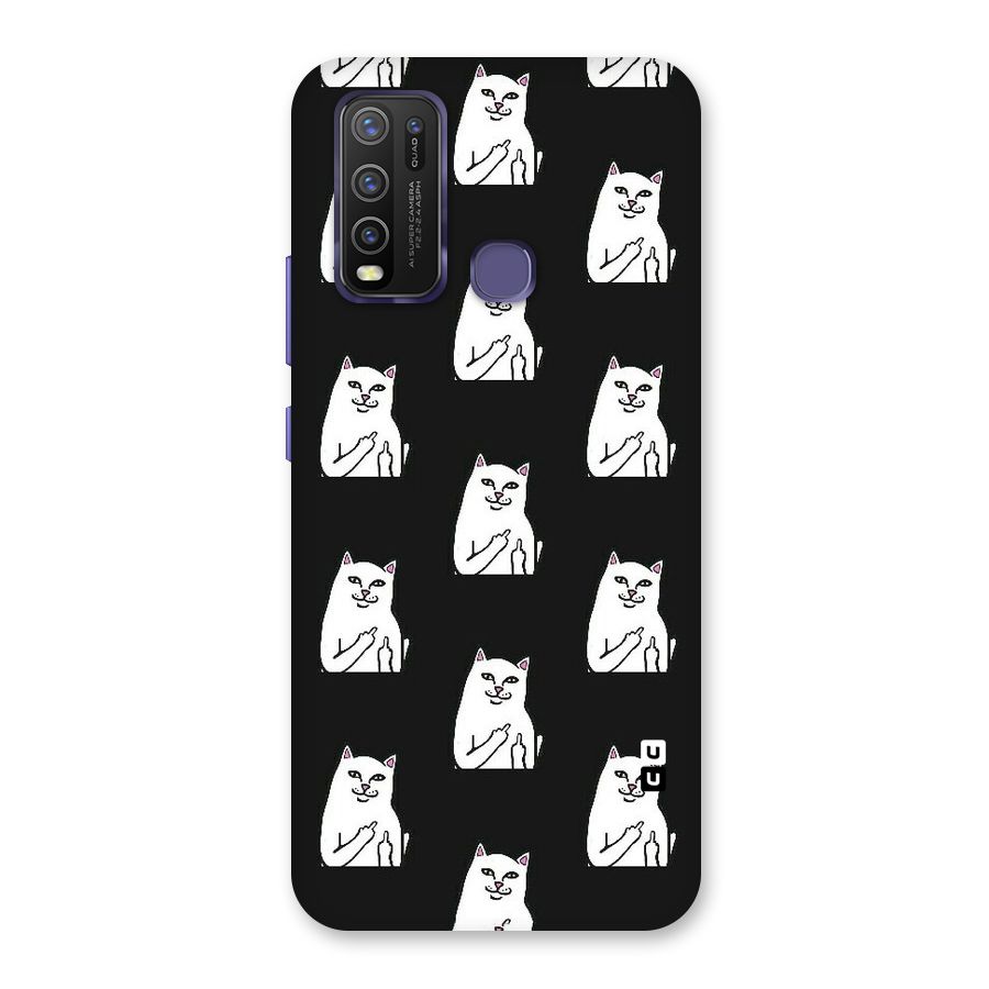 Chill Cat Pattern Back Case for Vivo Y50