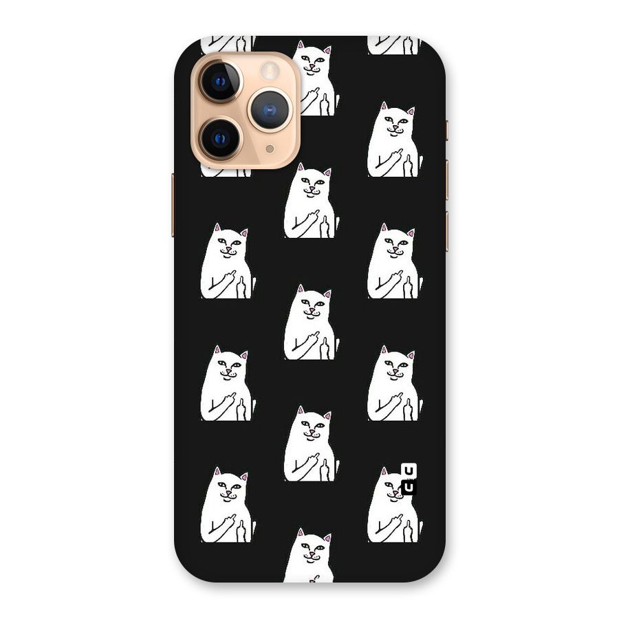 Chill Cat Pattern Back Case for iPhone 11 Pro