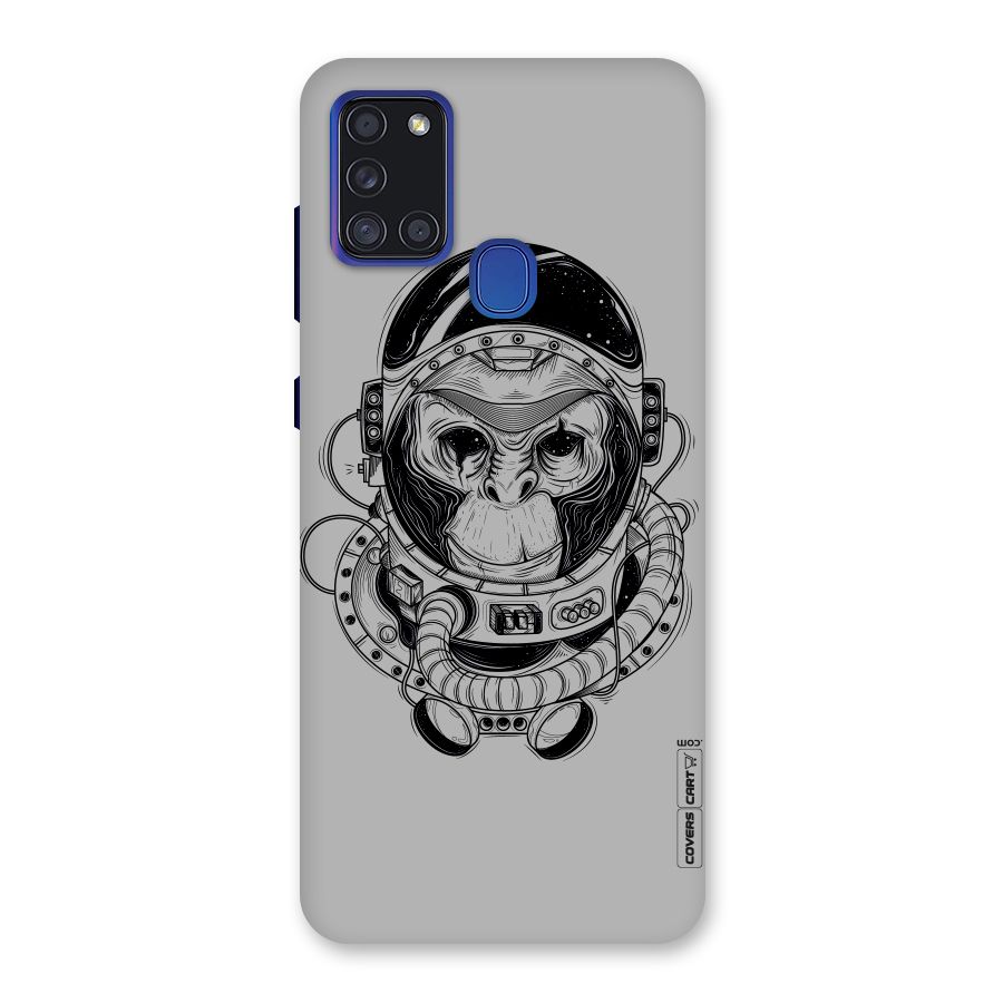 Chimpanzee Astronaut Back Case for Galaxy A21s