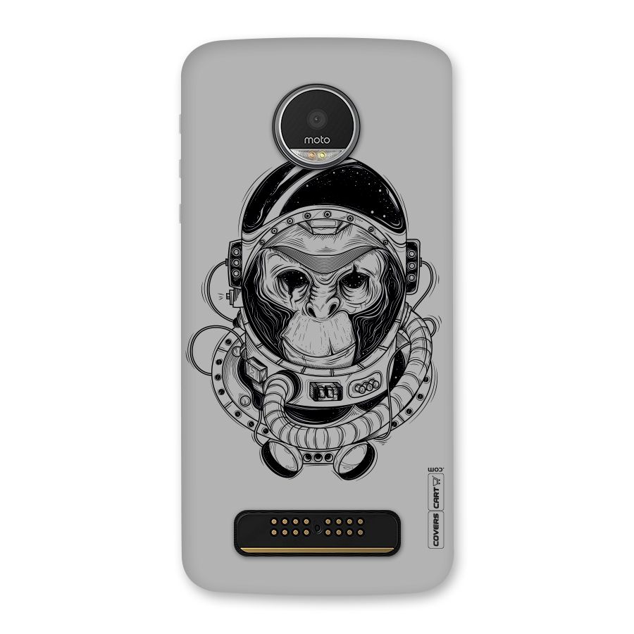 Chimpanzee Astronaut Back Case for Moto Z Play