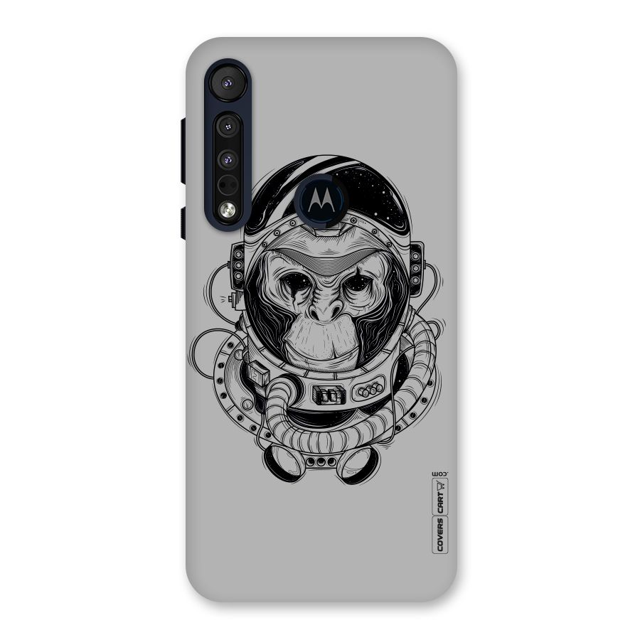 Chimpanzee Astronaut Back Case for Motorola One Macro