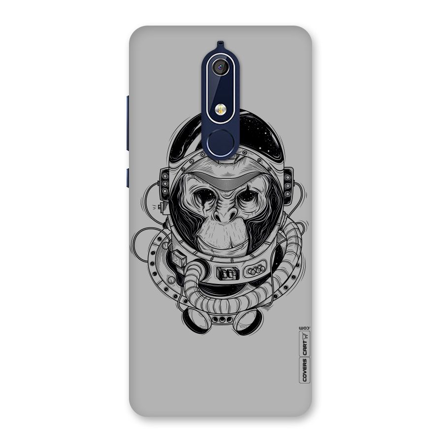 Chimpanzee Astronaut Back Case for Nokia 5.1