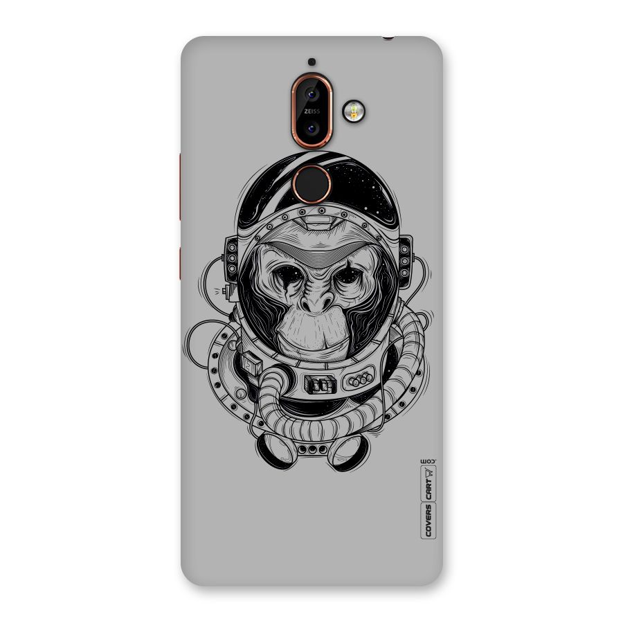 Chimpanzee Astronaut Back Case for Nokia 7 Plus