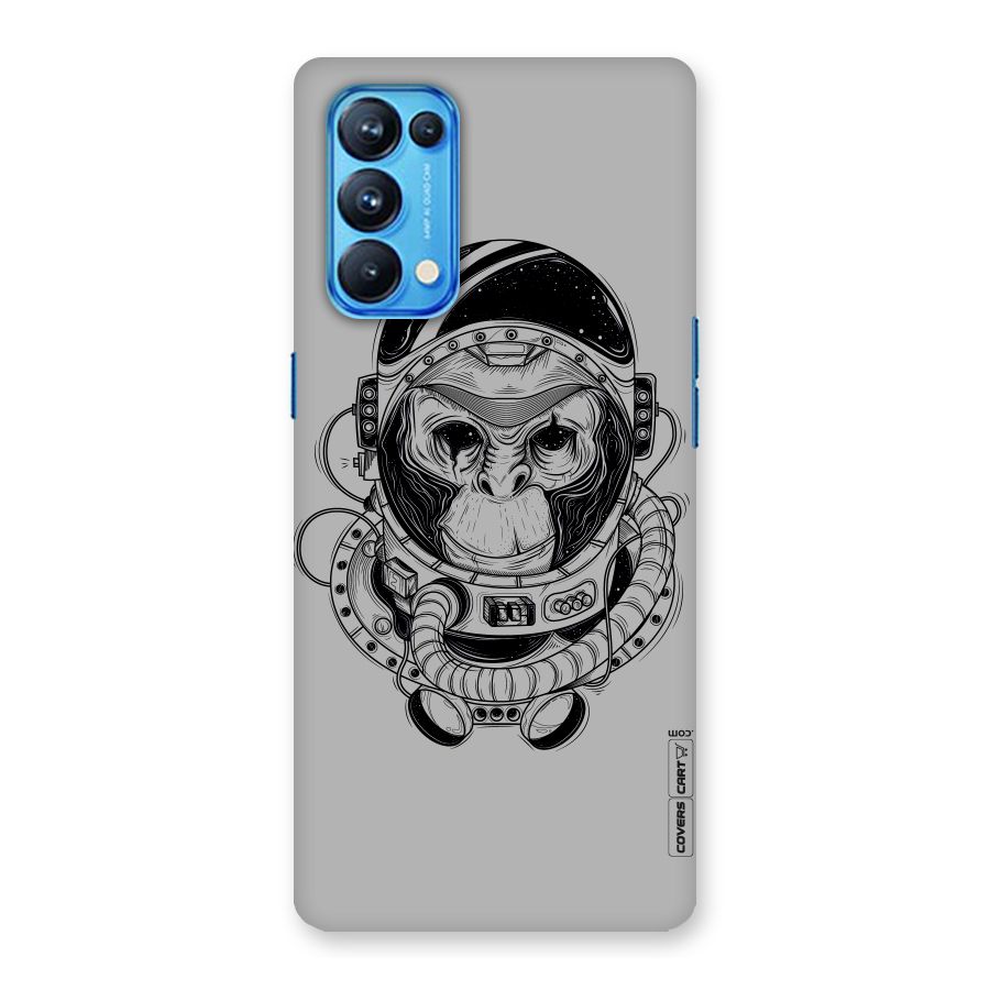Chimpanzee Astronaut Back Case for Oppo Reno5 Pro 5G