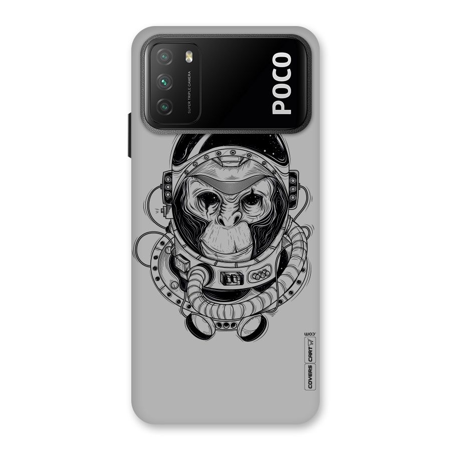 Chimpanzee Astronaut Back Case for Poco M3