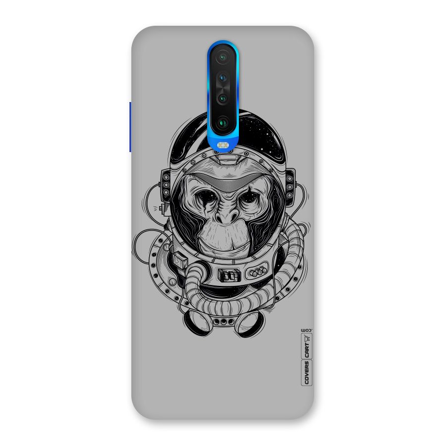 Chimpanzee Astronaut Back Case for Poco X2