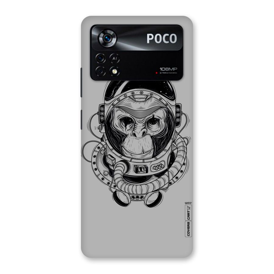 Chimpanzee Astronaut Back Case for Poco X4 Pro 5G