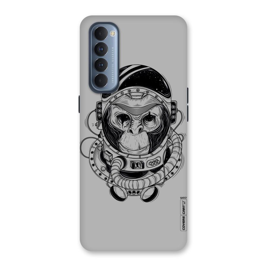 Chimpanzee Astronaut Back Case for Reno4 Pro