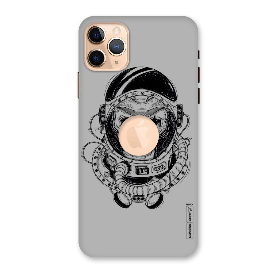 Chimpanzee Astronaut Back Case for iPhone 11 Pro Max Logo Cut