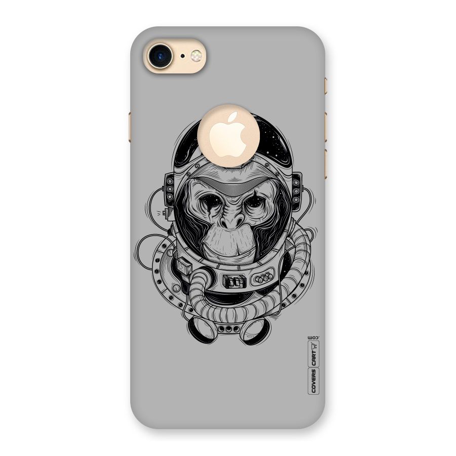 Chimpanzee Astronaut Back Case for iPhone 7 Logo Cut