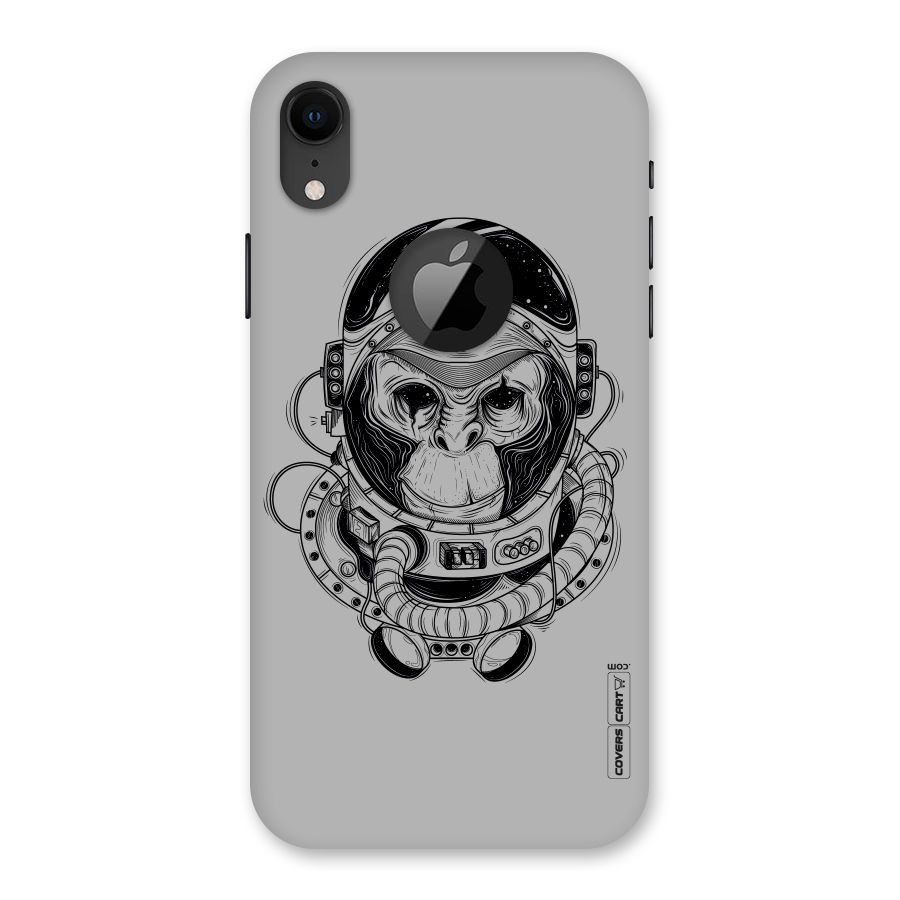 Chimpanzee Astronaut Back Case for iPhone XR Logo Cut