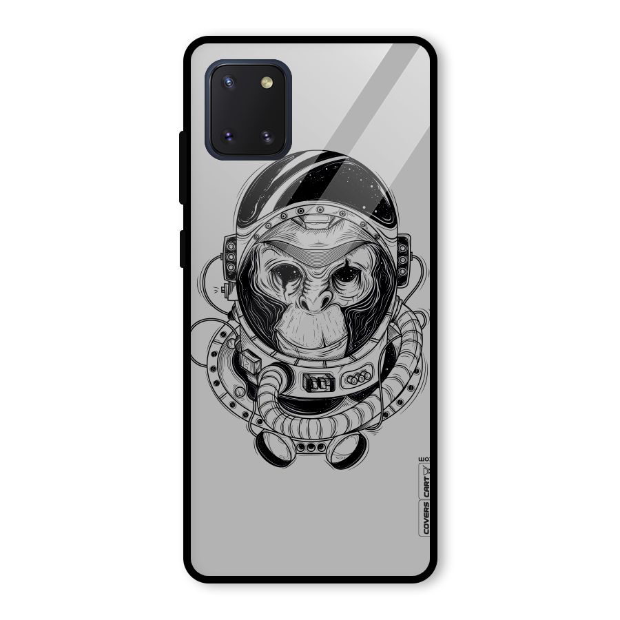 Chimpanzee Astronaut Glass Back Case for Galaxy Note 10 Lite