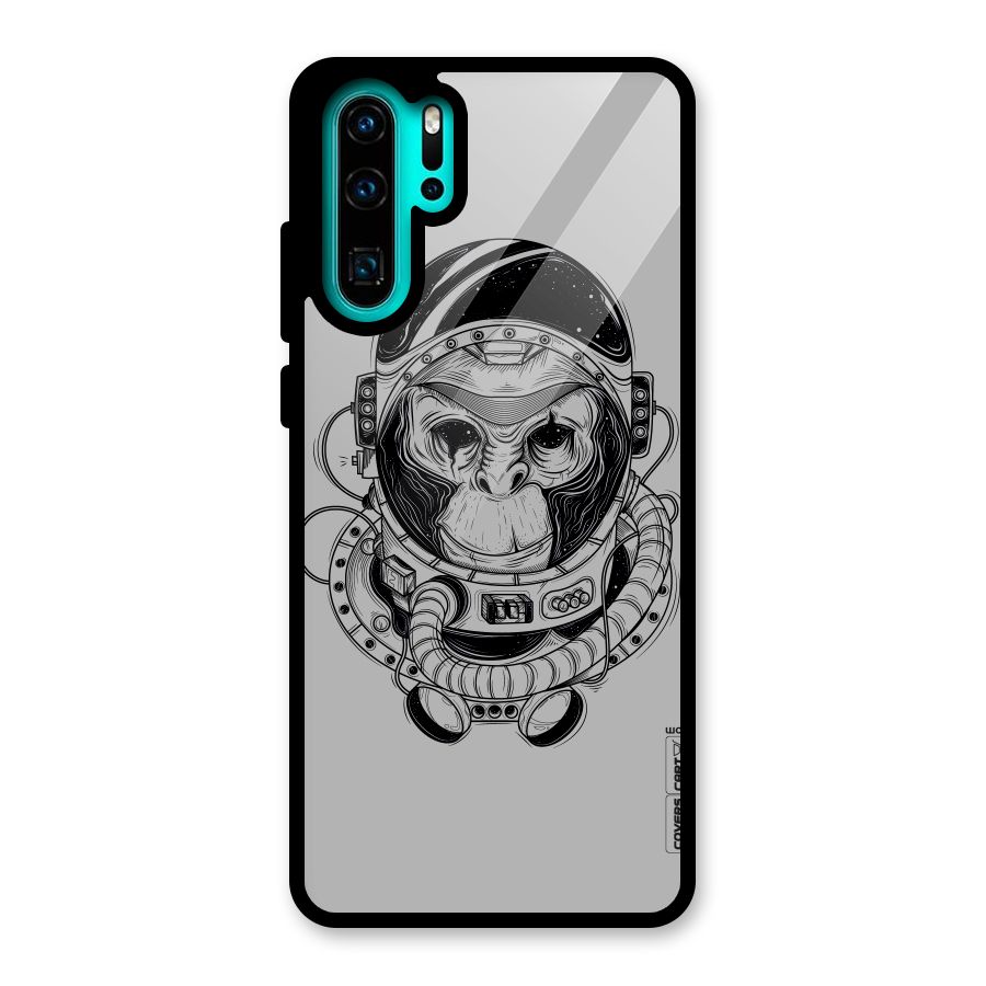 Chimpanzee Astronaut Glass Back Case for Huawei P30 Pro