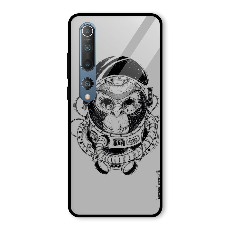 Chimpanzee Astronaut Glass Back Case for Mi 10