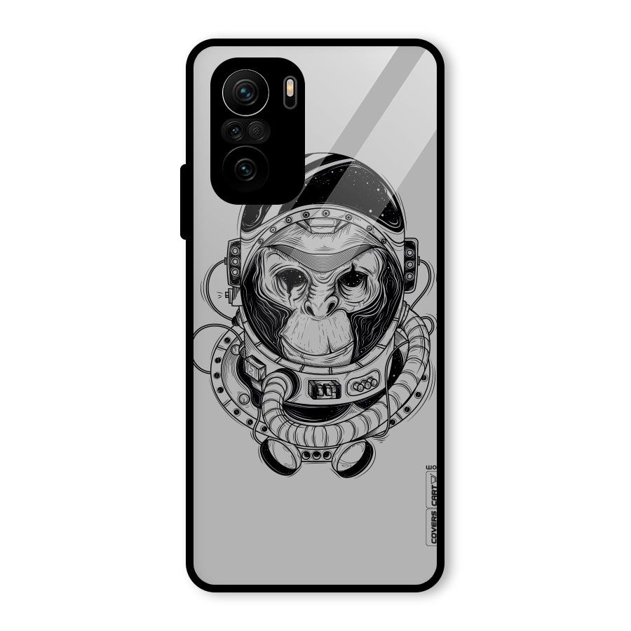 Chimpanzee Astronaut Glass Back Case for Mi 11x