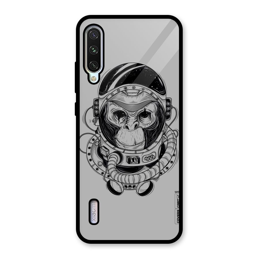 Chimpanzee Astronaut Glass Back Case for Mi A3
