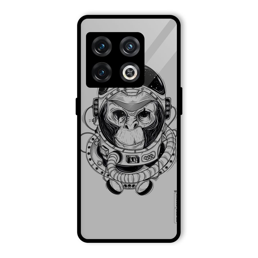 Chimpanzee Astronaut Glass Back Case for OnePlus 10 Pro 5G