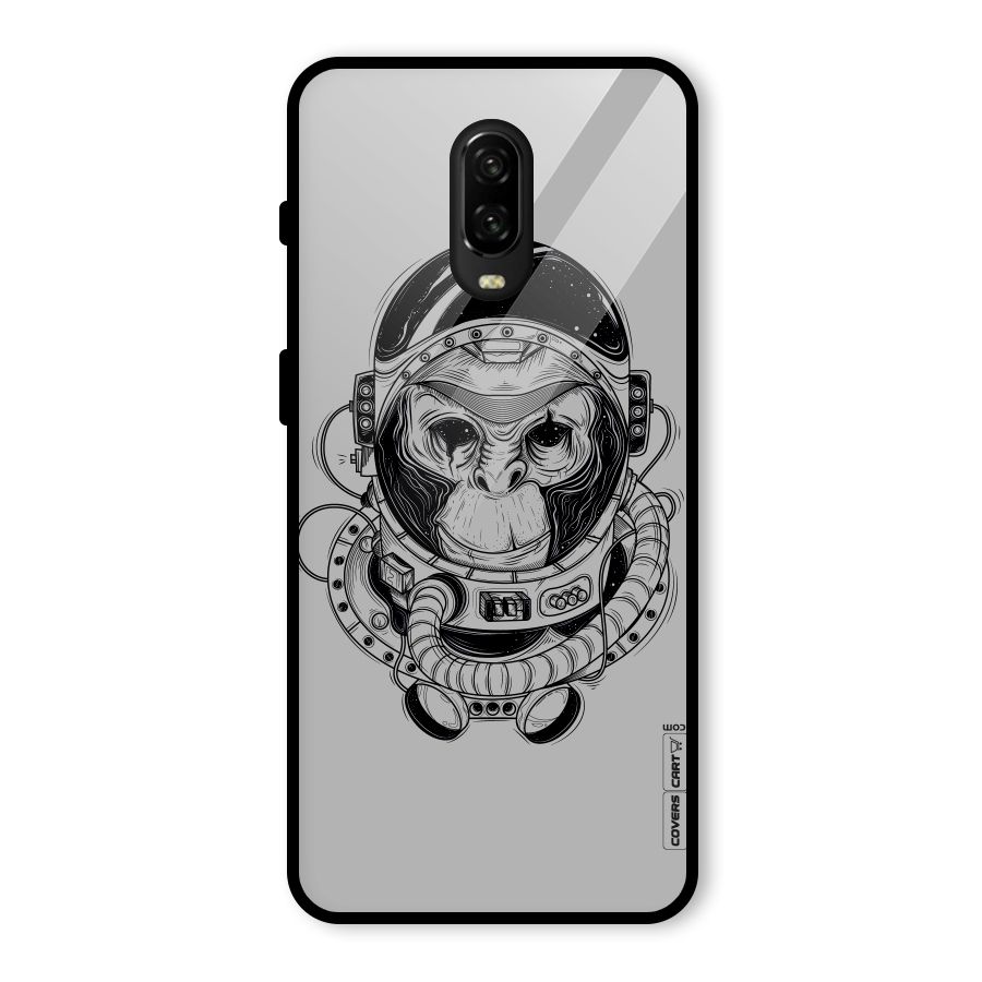 Chimpanzee Astronaut Glass Back Case for OnePlus 6T