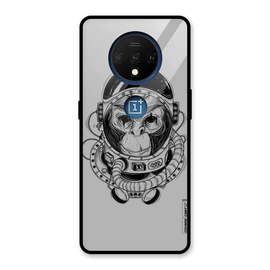 Chimpanzee Astronaut Glass Back Case for OnePlus 7T