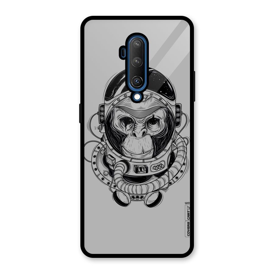 Chimpanzee Astronaut Glass Back Case for OnePlus 7T Pro