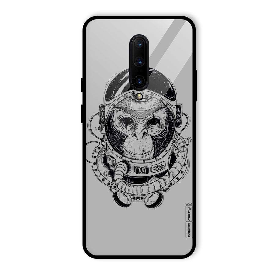 Chimpanzee Astronaut Glass Back Case for OnePlus 7 Pro
