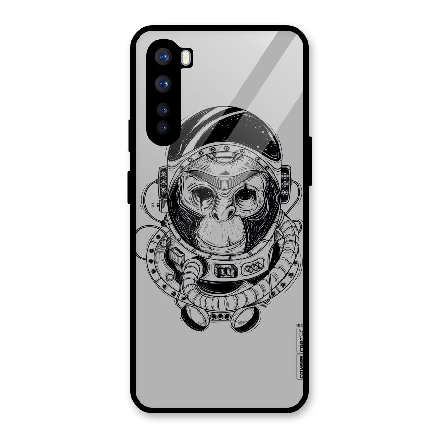 Chimpanzee Astronaut Glass Back Case for OnePlus Nord