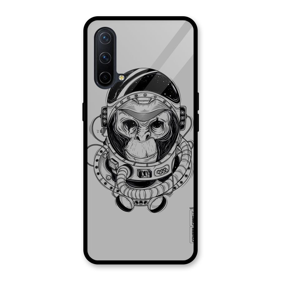 Chimpanzee Astronaut Glass Back Case for OnePlus Nord CE 5G