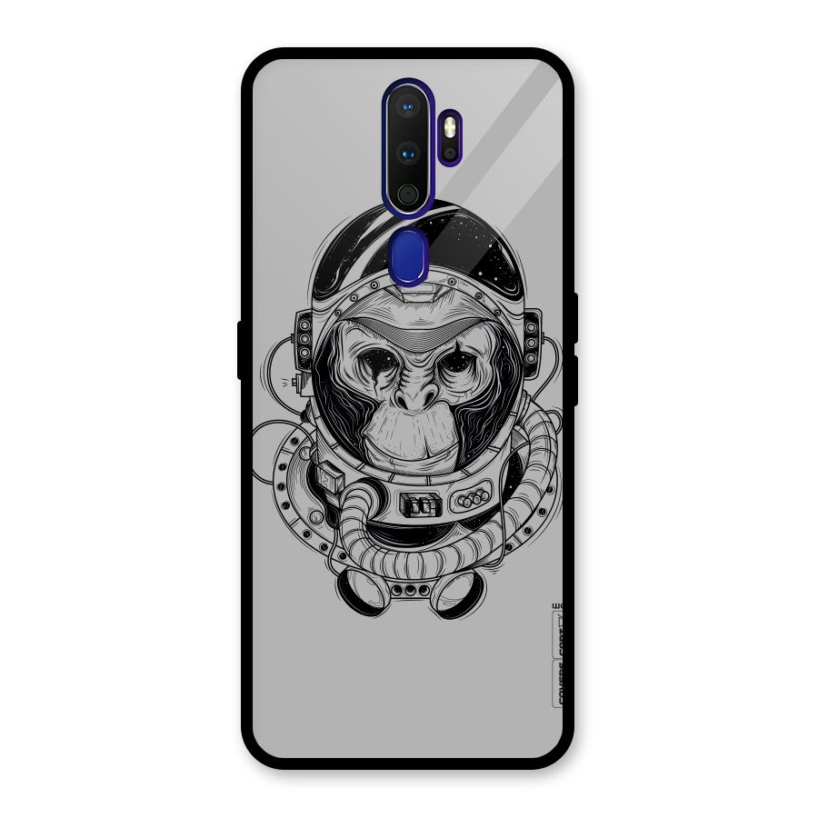Chimpanzee Astronaut Glass Back Case for Oppo A9 (2020)