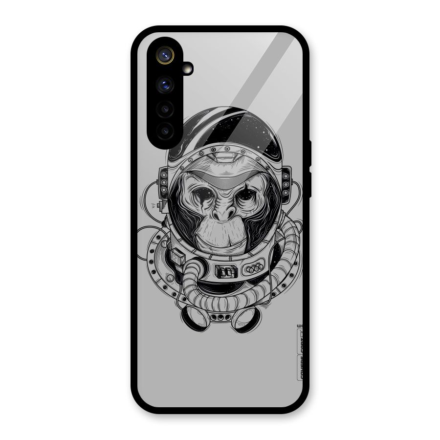 Chimpanzee Astronaut Glass Back Case for Realme 6i