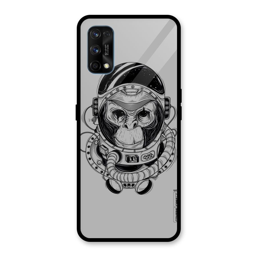 Chimpanzee Astronaut Glass Back Case for Realme 7 Pro