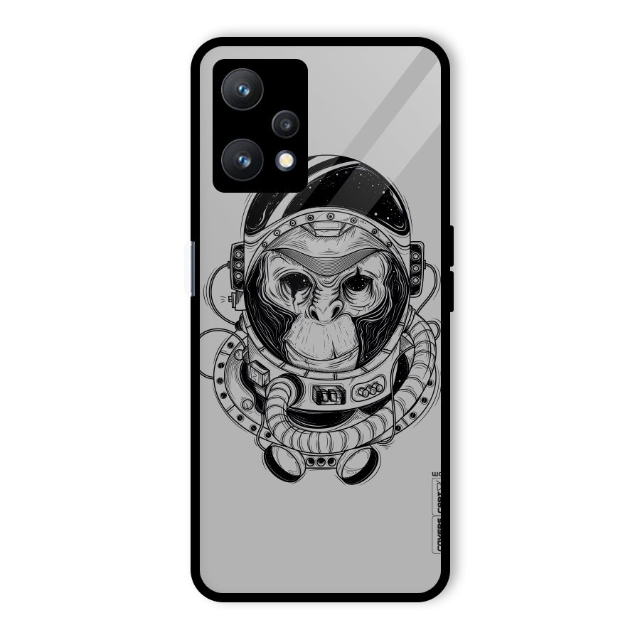 Chimpanzee Astronaut Glass Back Case for Realme 9 Pro 5G
