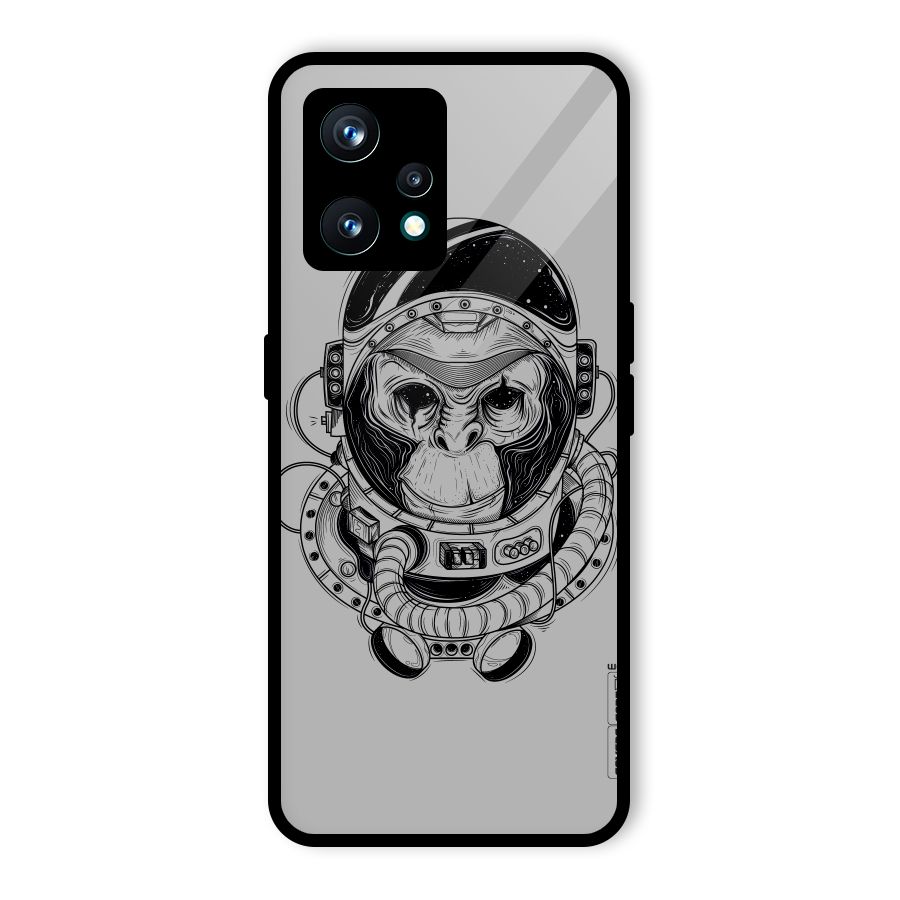 Chimpanzee Astronaut Glass Back Case for Realme 9 Pro Plus 5G