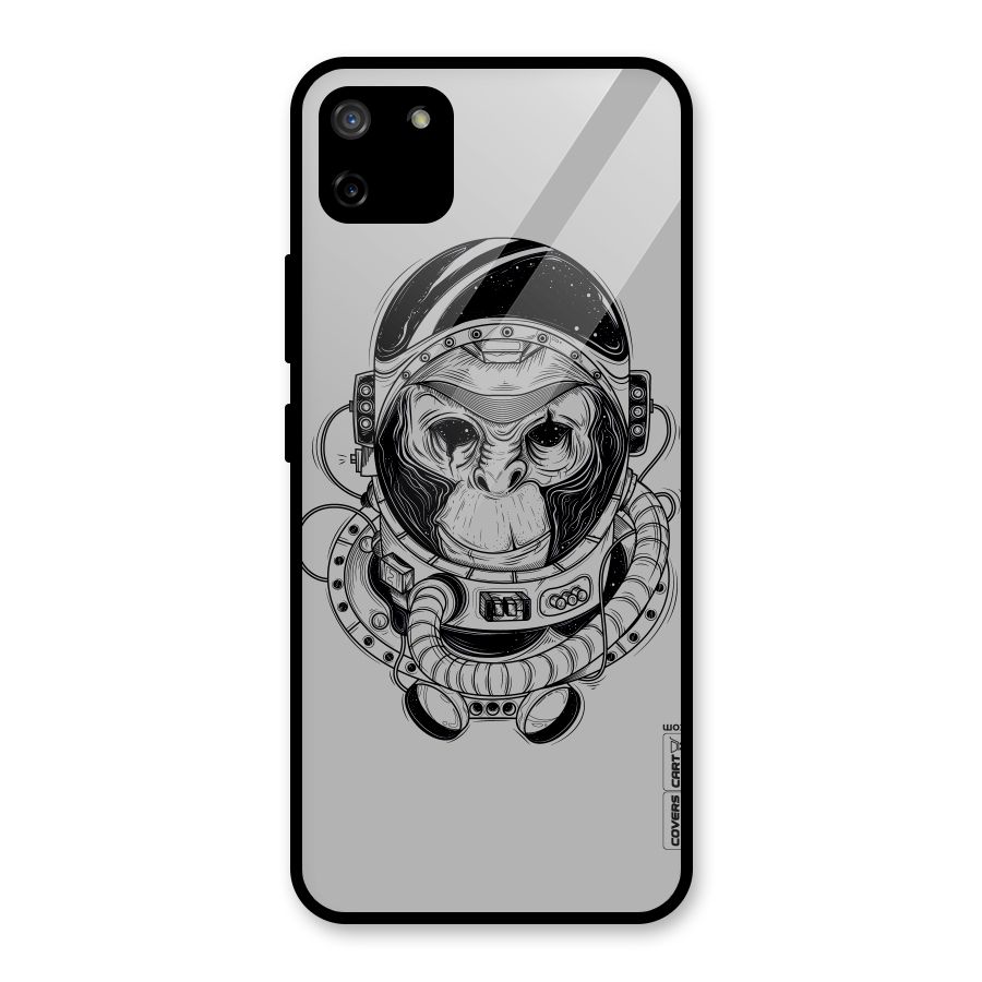Chimpanzee Astronaut Glass Back Case for Realme C11
