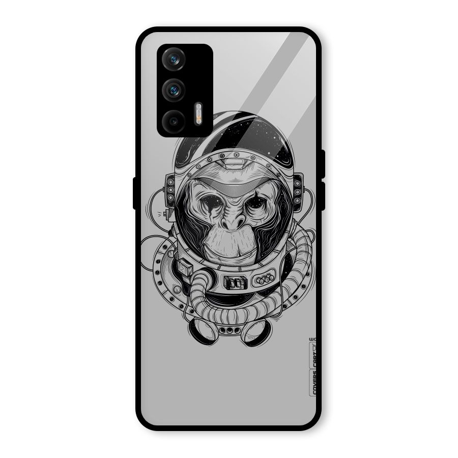 Chimpanzee Astronaut Glass Back Case for Realme GT 5G