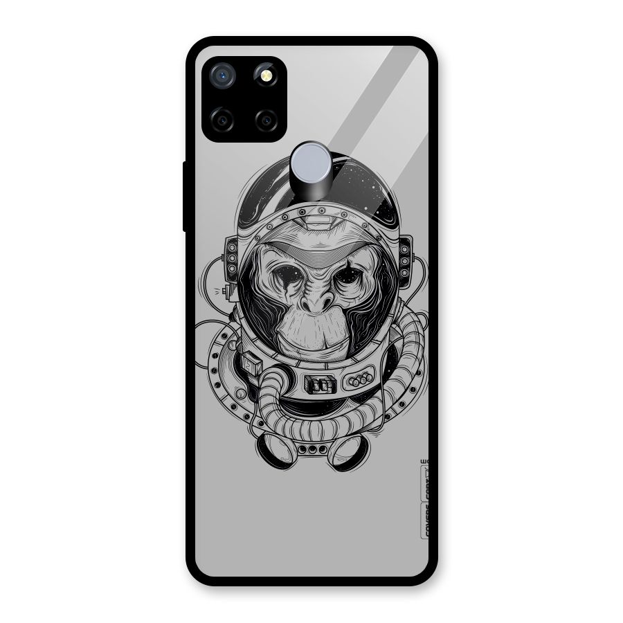 Chimpanzee Astronaut Glass Back Case for Realme Narzo 20