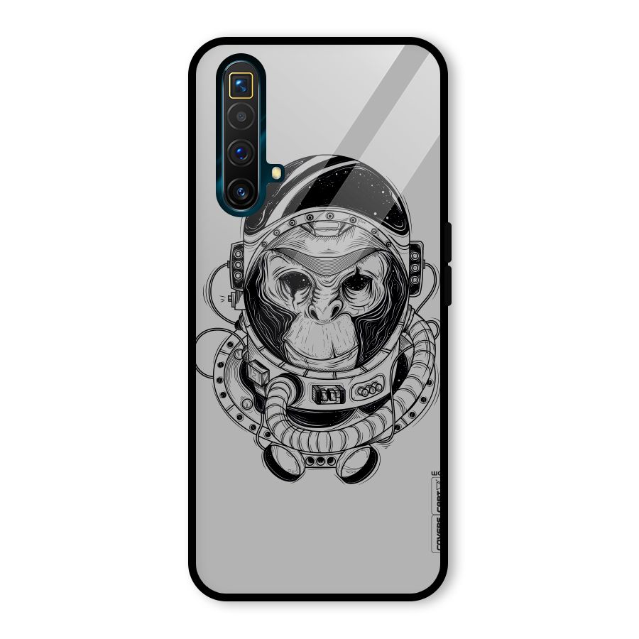 Chimpanzee Astronaut Glass Back Case for Realme X3