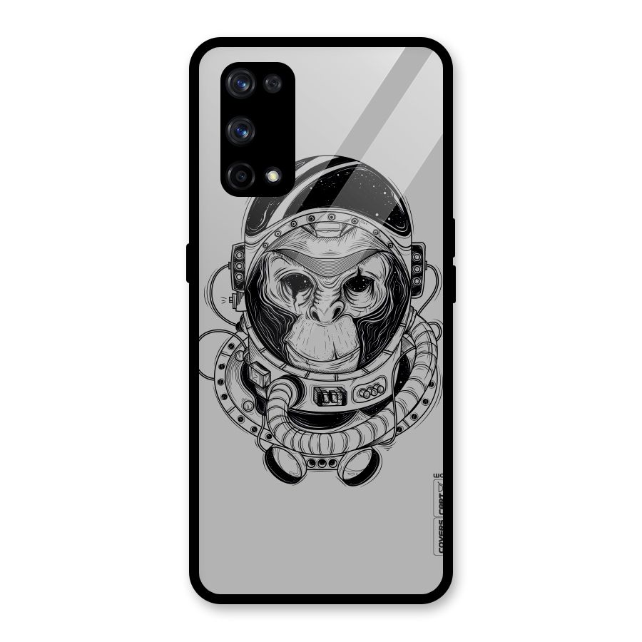 Chimpanzee Astronaut Glass Back Case for Realme X7 Pro