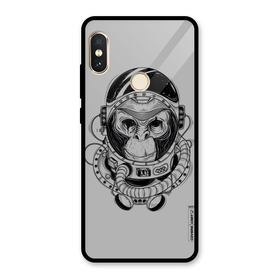 Chimpanzee Astronaut Glass Back Case for Redmi Note 5 Pro
