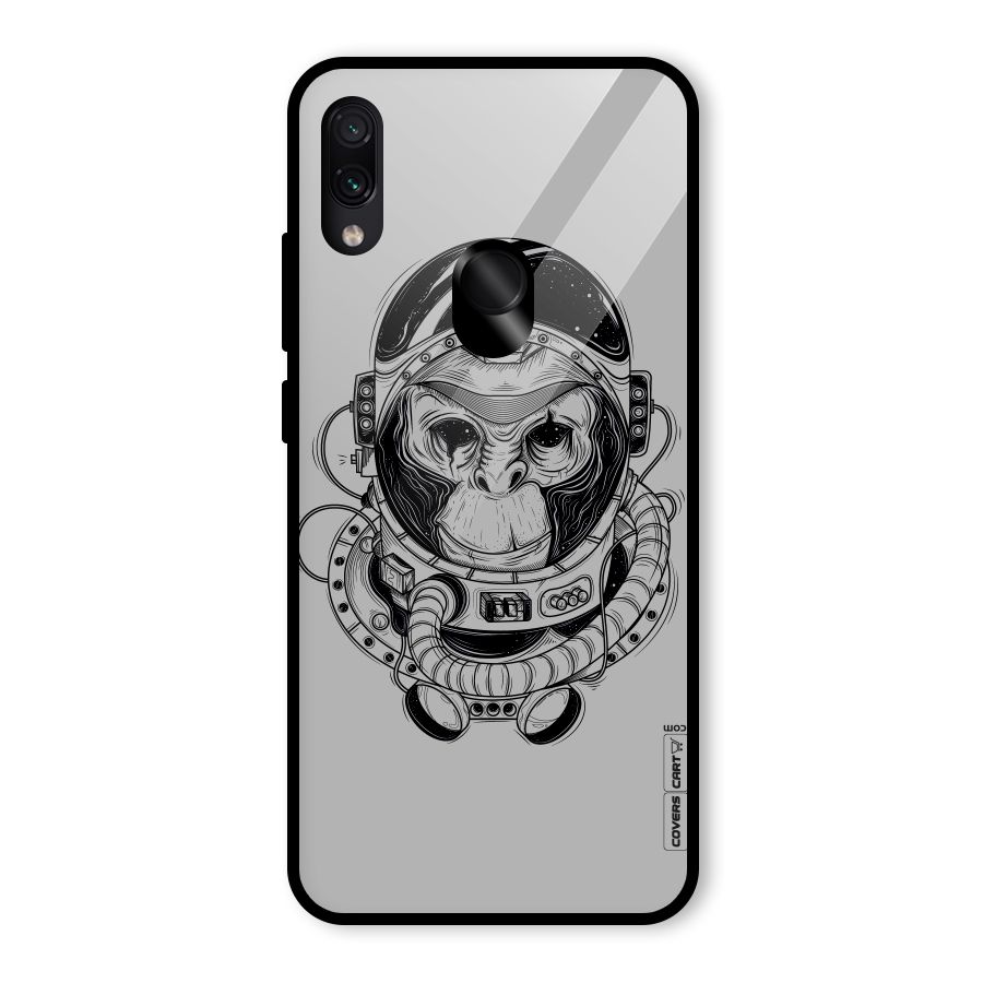 Chimpanzee Astronaut Glass Back Case for Redmi Note 7S