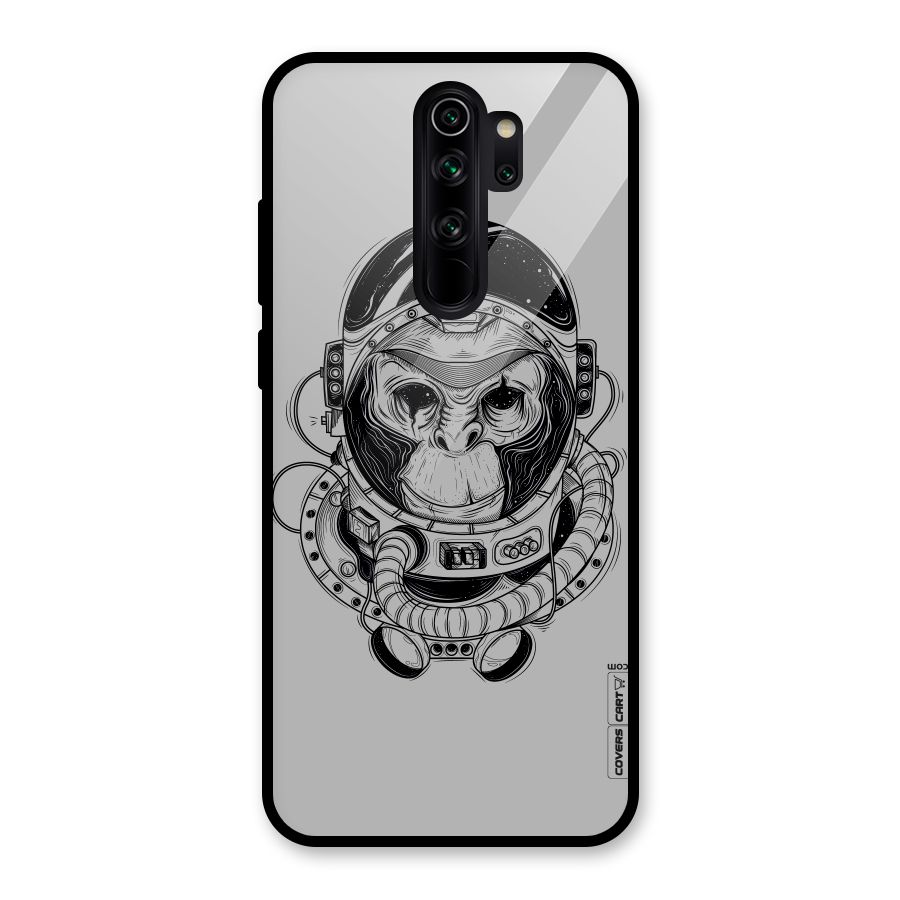 Chimpanzee Astronaut Glass Back Case for Redmi Note 8 Pro