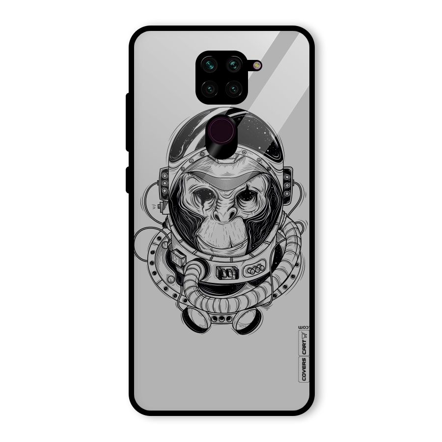 Chimpanzee Astronaut Glass Back Case for Redmi Note 9