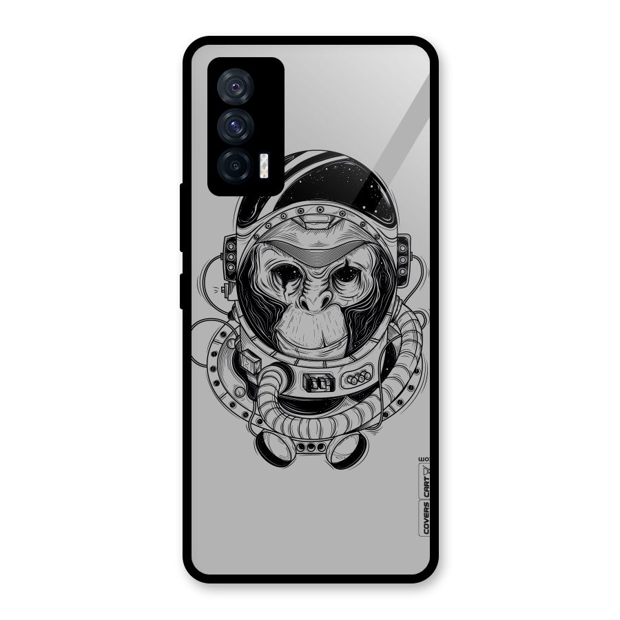 Chimpanzee Astronaut Glass Back Case for Vivo iQOO 7 5G
