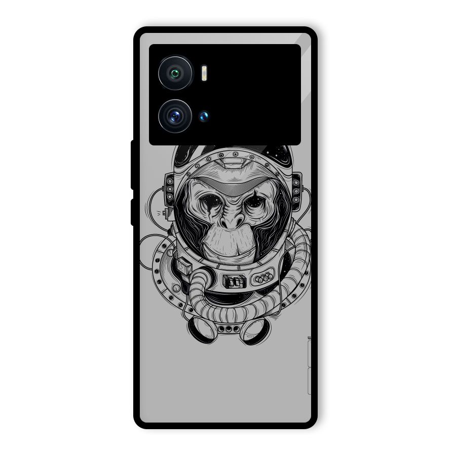 Chimpanzee Astronaut Glass Back Case for Vivo iQOO 9 Pro