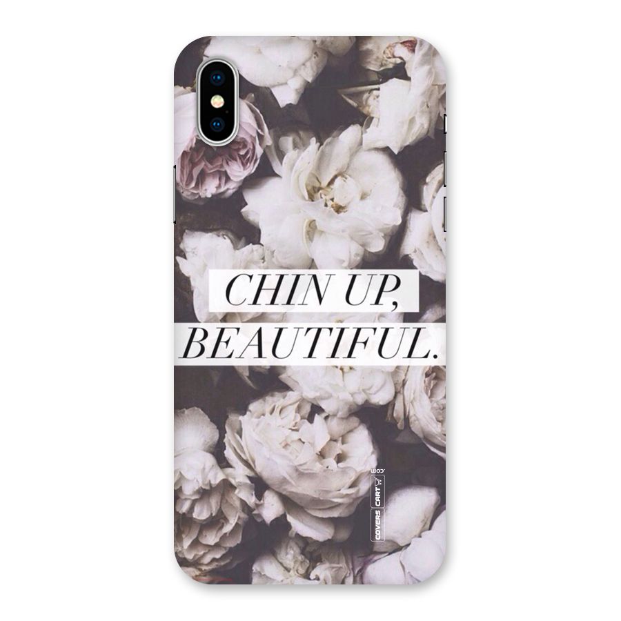 Chin Up Beautiful Back Case for iPhone XS