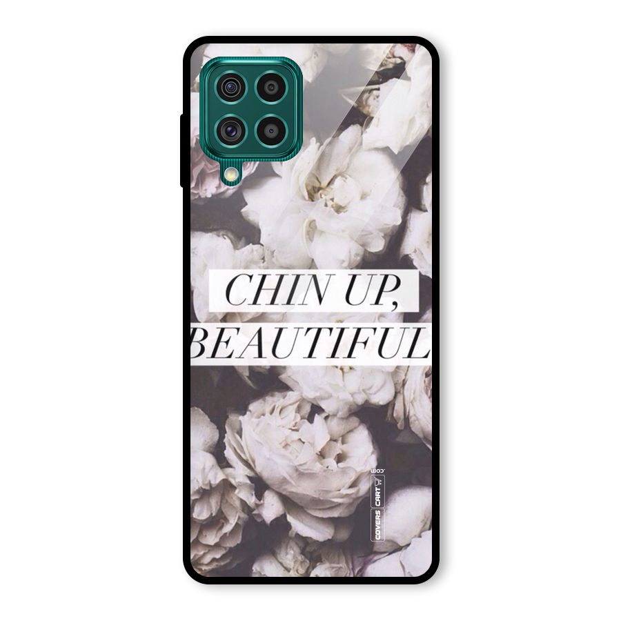 Chin Up Beautiful Glass Back Case for Galaxy F62