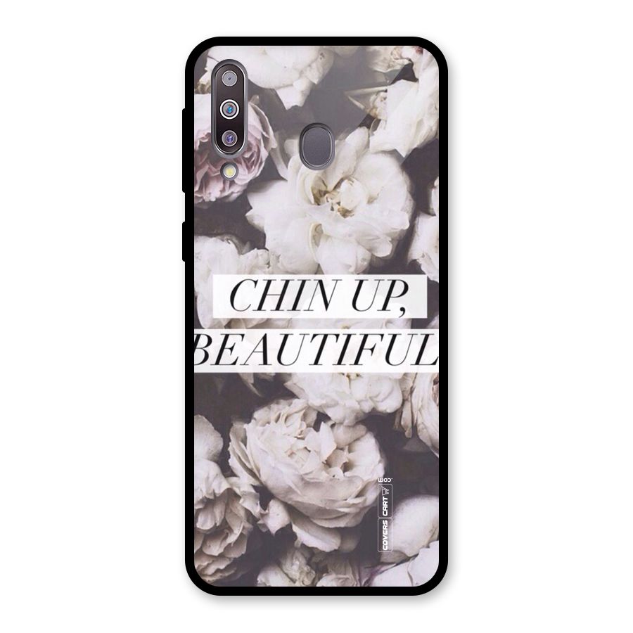 Chin Up Beautiful Glass Back Case for Galaxy M30
